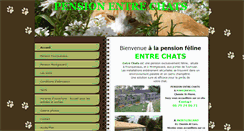 Desktop Screenshot of pensionentrechats.com