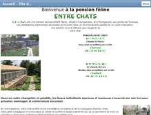 Tablet Screenshot of pensionentrechats.com